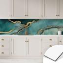 Køkken backsplash Marmor i guld-grønt - Haase