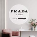 Muursticker Rond Prada Marfa