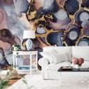 Papier peint photo Fredriksson - Encre : rose et or