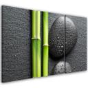 3 stykke lærredstryk Stones Bamboo Zen Spa