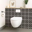 Azulejos Adhesivos adornos negro-beige - Treechild - lote de 12