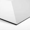 3D Hexagon Alu-Dibond - Hvid