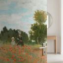 Dørfilm Valmuemark nær Argenteuil - Monet - Selvklæbende dørdekoration