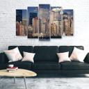 5 stykke lærredstryk, New York Manhattan City