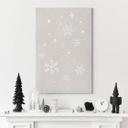 Lienzo Invierno - Copos de nieve - Orara Studio