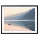 Póster Davidsson - Lago y montañas en pintoresca armonía