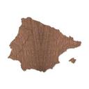 Chapa de caoba Wood art - Mapa Península Ibérica