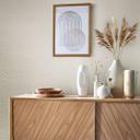 grafisk tapet, non-woven tapet Flora beige