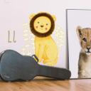 Sticker mural Loske - L comme Lion