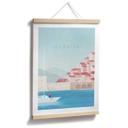 Póster de vacaciones en Croacia - Ríos