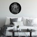 Muursticker rond Leeuw
