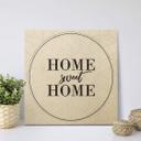 Cuadro de madera Home sweet Home - Cuadrado