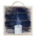 Cuadro de madera Erloschen - 40x41,5 cm