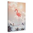 Cuadro Lienzo Loose - Flamingo and Friends