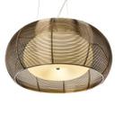Pendelleuchte Maxime, braun, 122 x 40 cm, Glas Pendellampe
