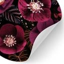Vinilo decorativo Esplendor de flores en tonos morados - Ilustración de anís - Redondo