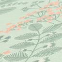non-woven tapet med retro look blade grå grøn - blomstret tapet blomster
