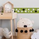 A.S. Création Lovely Kids Frise autocollante enfant - Vert, Noir