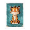 Póster para niños - Cachorro de tigre feliz - Magnusson