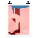 Póster Wride - La Muralla Roja - Arquitectura Rosa