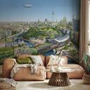 Fototapet aerroscape - Berlin Solarpunk