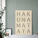 Cuadro decorativo de álamo - Tablero Hakuna Matata