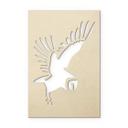 Decoración en madera álamo - pájaro - búho