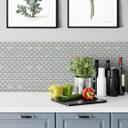 Azulejos Adhesivos Boho - abanico eucalipto rojo y dorado - lote de 12