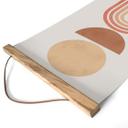 Póster de tela Equilibrio abstracto - Arcos y círculos retro - Costa