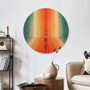 Cuadro de madera de una mujer delante de un fondo de arco iris - Taudalpoi - Redondo