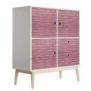 Møbelfolie bejdset træ rosa
