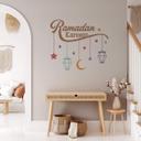 Sticker muralRamadan Kareem - Lanternes Moon Star 