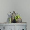 Papel pintado no tejido aspecto hormigón liso moderno mate en gris 