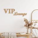letras decorativas 3D VIP Lounge - MDF naturaleza