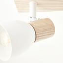Spotbalken Emil, braun, 16,5 x 57,5 cm, Holz Lampe