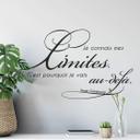 Muursticker Je connais me limites...