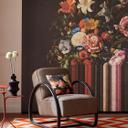 Fototapet Mørkt stilleben med blomsterbuket i vintagelook 2,7 x 2,65 m