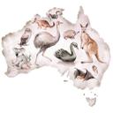 Sticker mural Kvilis - Le continent australien et ses animaux