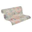 Vintage pastelfarvet blomstertapet - tapet med blomstermønster retro - ikke-vævet tapet