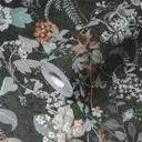A.S. Création non-woven tapet BOS - blomstret tapet jungle tapet sort, orange, turkis
