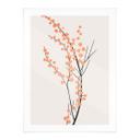 Póster Cerezos en flor color melocotón - Kubistika