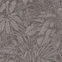Papel pintado monocromo de hojas en gris - papel pintado no tejido con diseño botánico
