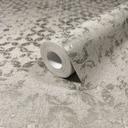 Papel pintado no tejido de estrellas estilo ornamental gráfico gris