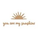 Decoración de habitación infantil sol - You are my sunshine - MDF naturaleza