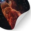 Vinilo decorativo Telescopio James Webb - Torbellino cósmico Herbig Haro 49/50 - Redondo