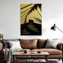 Geborsteld Alu-Dibond met goud-, zilver- & kopereffect - Architectuur tunnelperspectief - Jamal