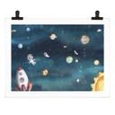 Plakat Rumeventyr med astronauter - Oliver Robins