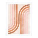 Póster Geometría fluida en look retro | Líneas abstractas - Costa