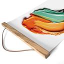 Póster de tela árbol con corona 3D naranja y verde - Mielu