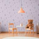 Papel pintado infantil globos aerostáticos gris blanco - globos y nubes -